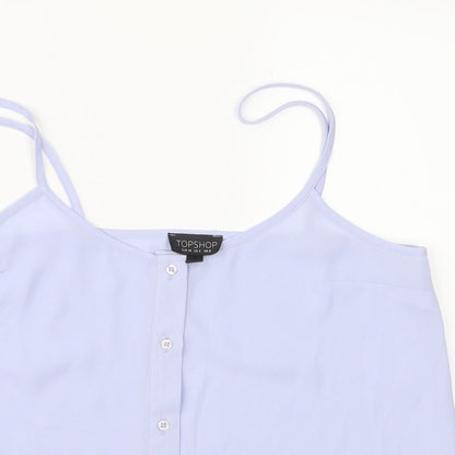 Womens UK Size 8 Topshop Purple Camisole Blouse