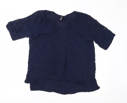 Izabel Womens Blue   Basic Blouse Size 10