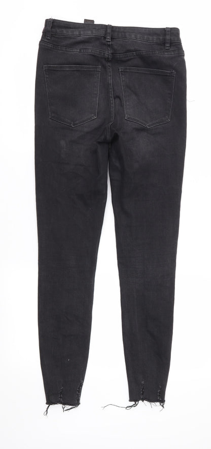NEXT Womens Black  Denim Skinny Jeans Size 8 L29 in