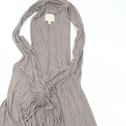 Womens UK Size 10 Miso Brown Basic Blouse