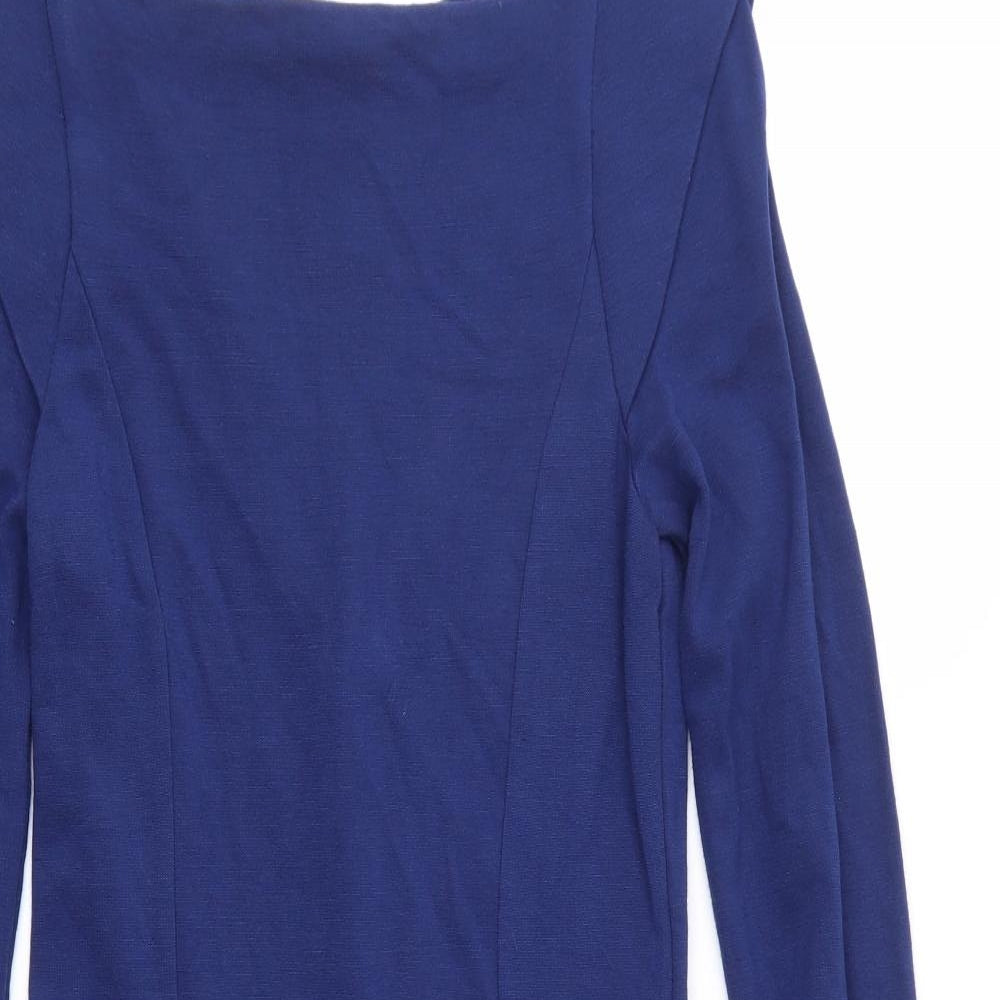 French Connection Womens Blue  Jersey Sheath  Size 10