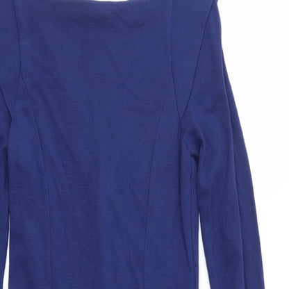 French Connection Womens Blue  Jersey Sheath  Size 10