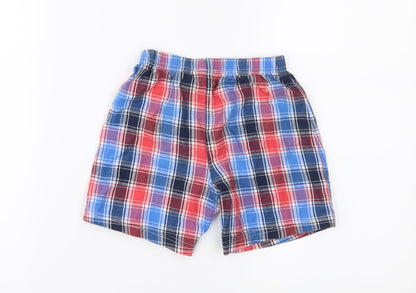 Next Boys Blue Check  Utility Shorts Size 2-3 Years