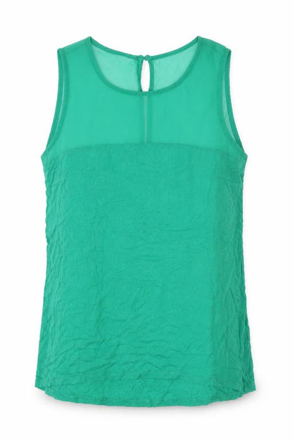 Womens UK Size S H&M Green Basic Blouse