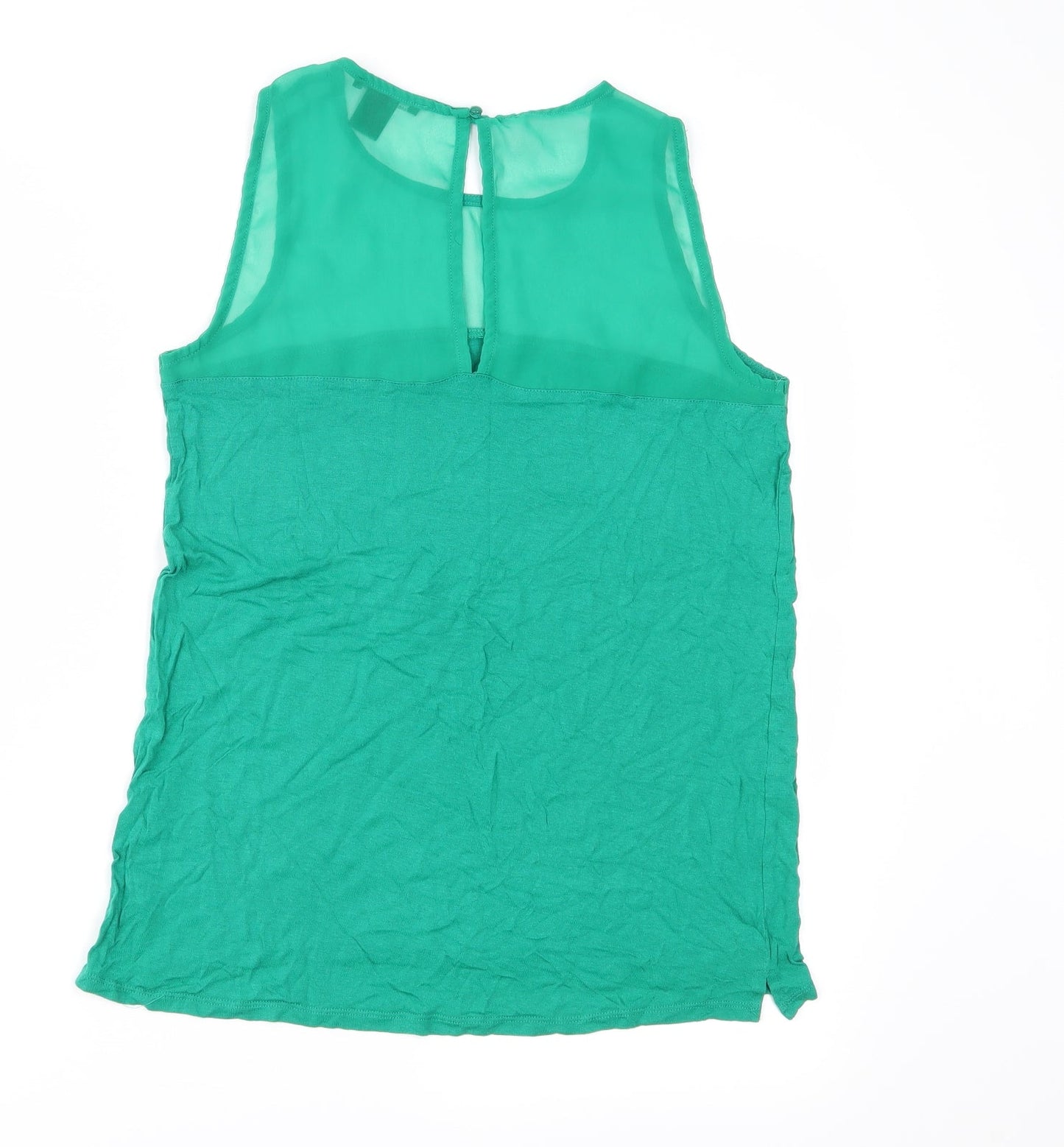 Womens UK Size S H&M Green Basic Blouse