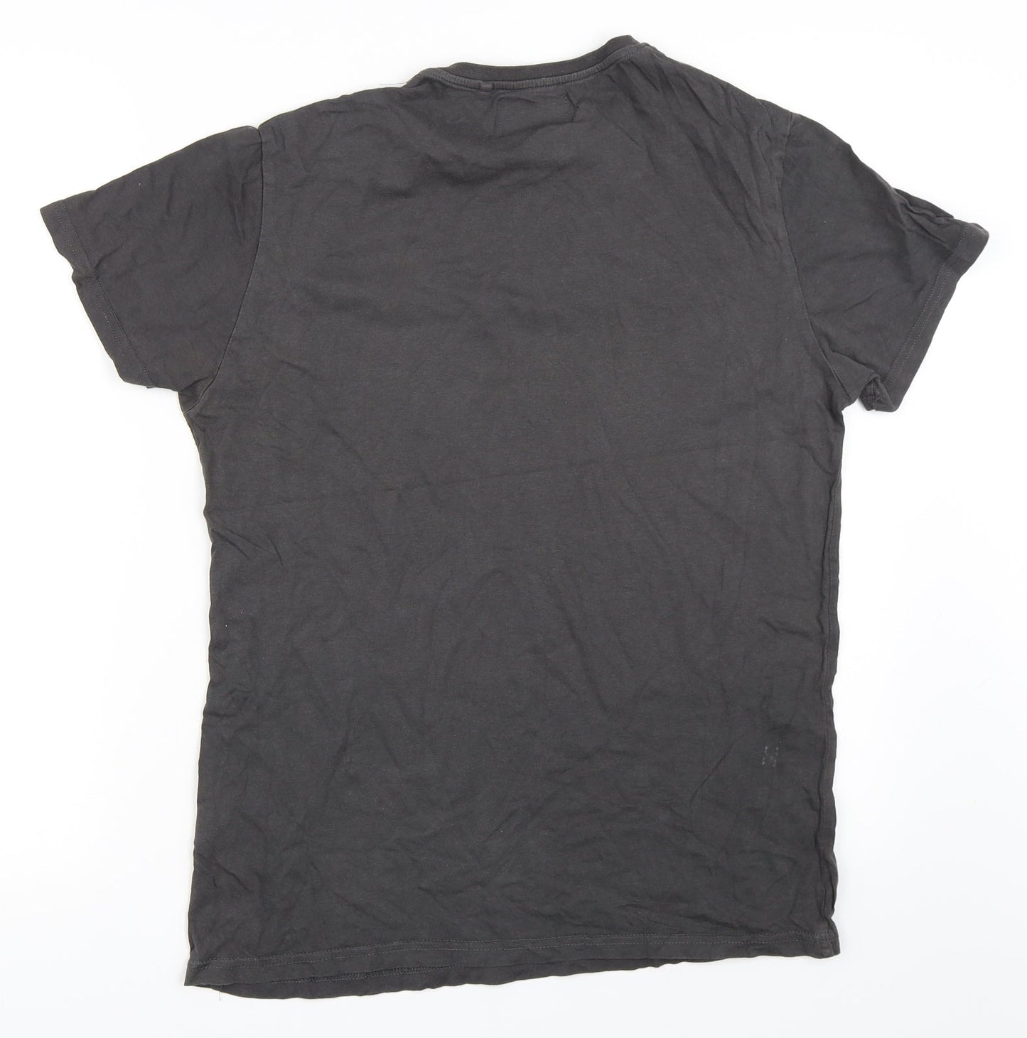 Mens UK Size M Cedar Wood State Grey  T-Shirt