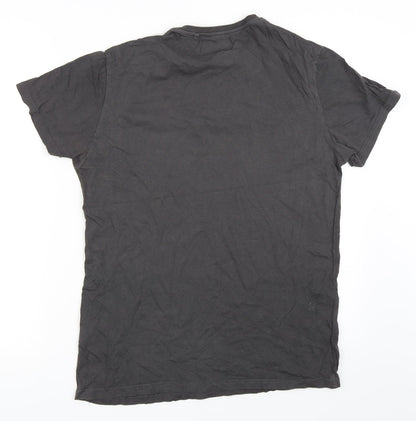 Mens UK Size M Cedar Wood State Grey  T-Shirt