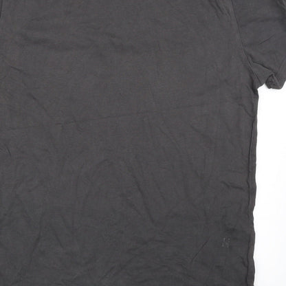 Mens UK Size M Cedar Wood State Grey  T-Shirt