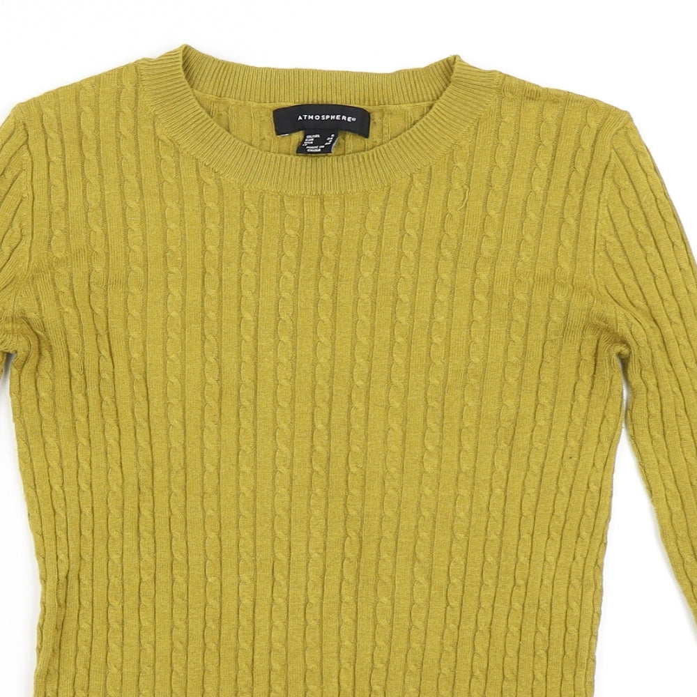 Atmosphere Womens Green   Pullover Jumper Size 6