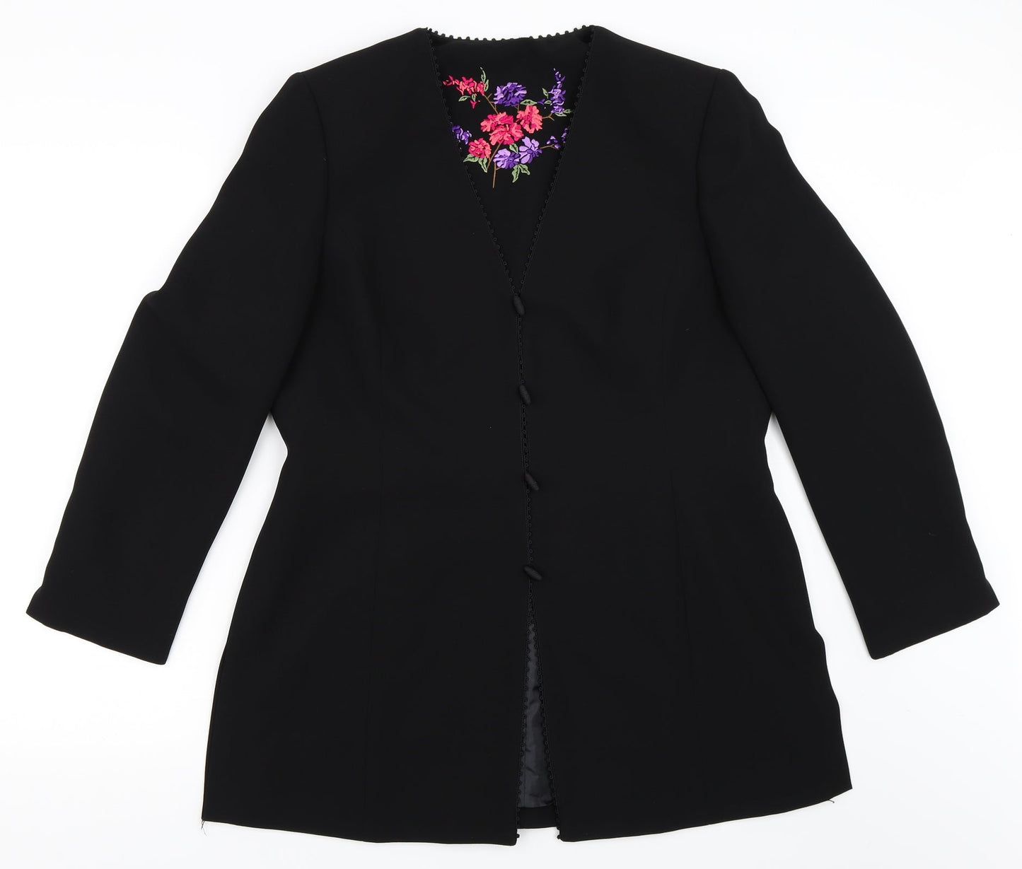 Womens UK Size 14 Preworn Black Jacket