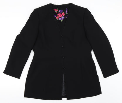 Womens UK Size 14 Preworn Black Jacket