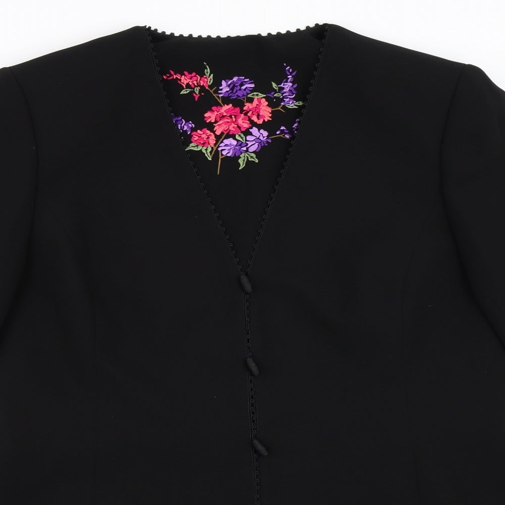 Womens UK Size 14 Preworn Black Jacket