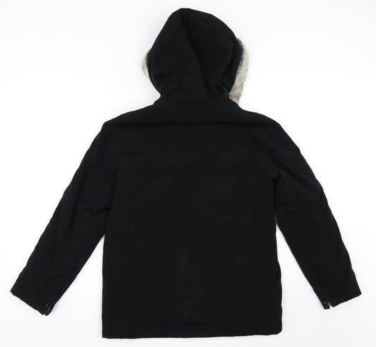 Womens UK Size 8 NEXT Black Overcoat