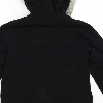 Womens UK Size 8 NEXT Black Overcoat