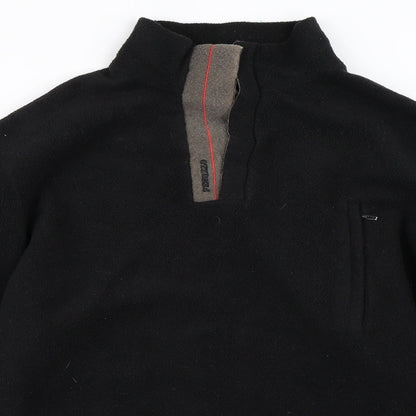 Peruzzo Mens Black   Henley Sweatshirt Size M