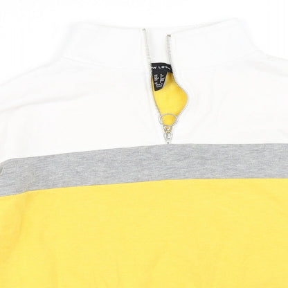 New Look Womens Yellow   Henley Sweatshirt Size 6