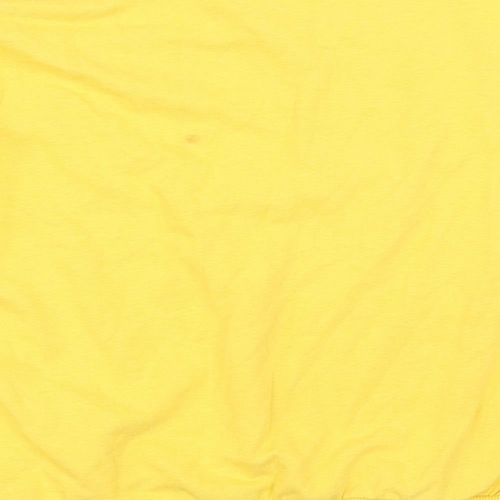 New Look Womens Yellow   Henley Sweatshirt Size 6