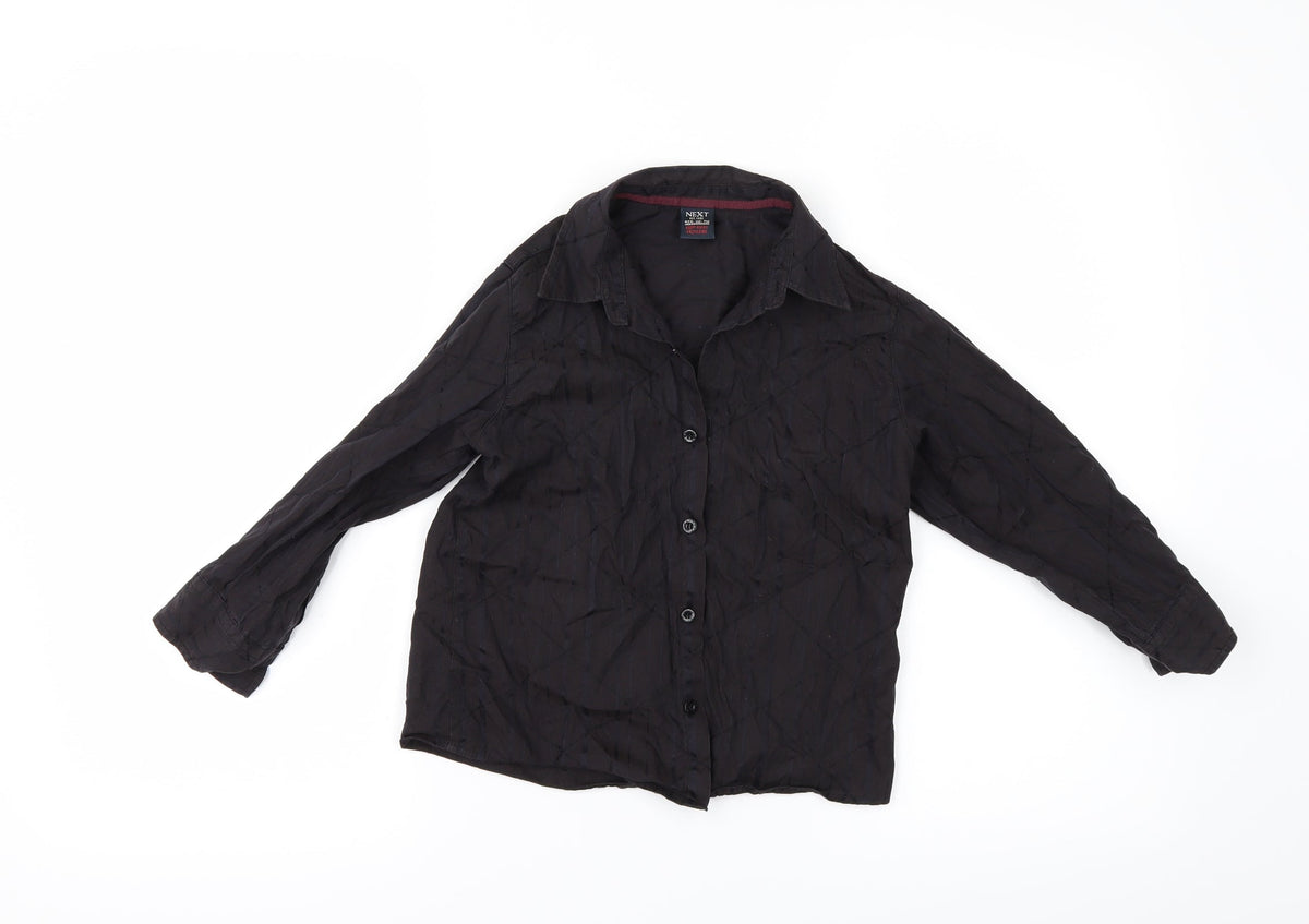 Next Boys Brown Striped  Basic Button-Up Size 3-4 Years