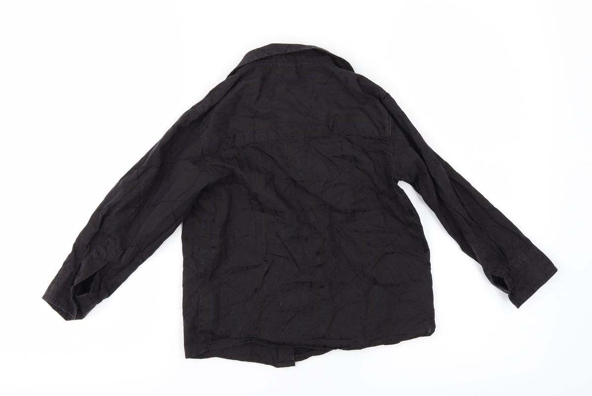 Next Boys Brown Striped  Basic Button-Up Size 3-4 Years