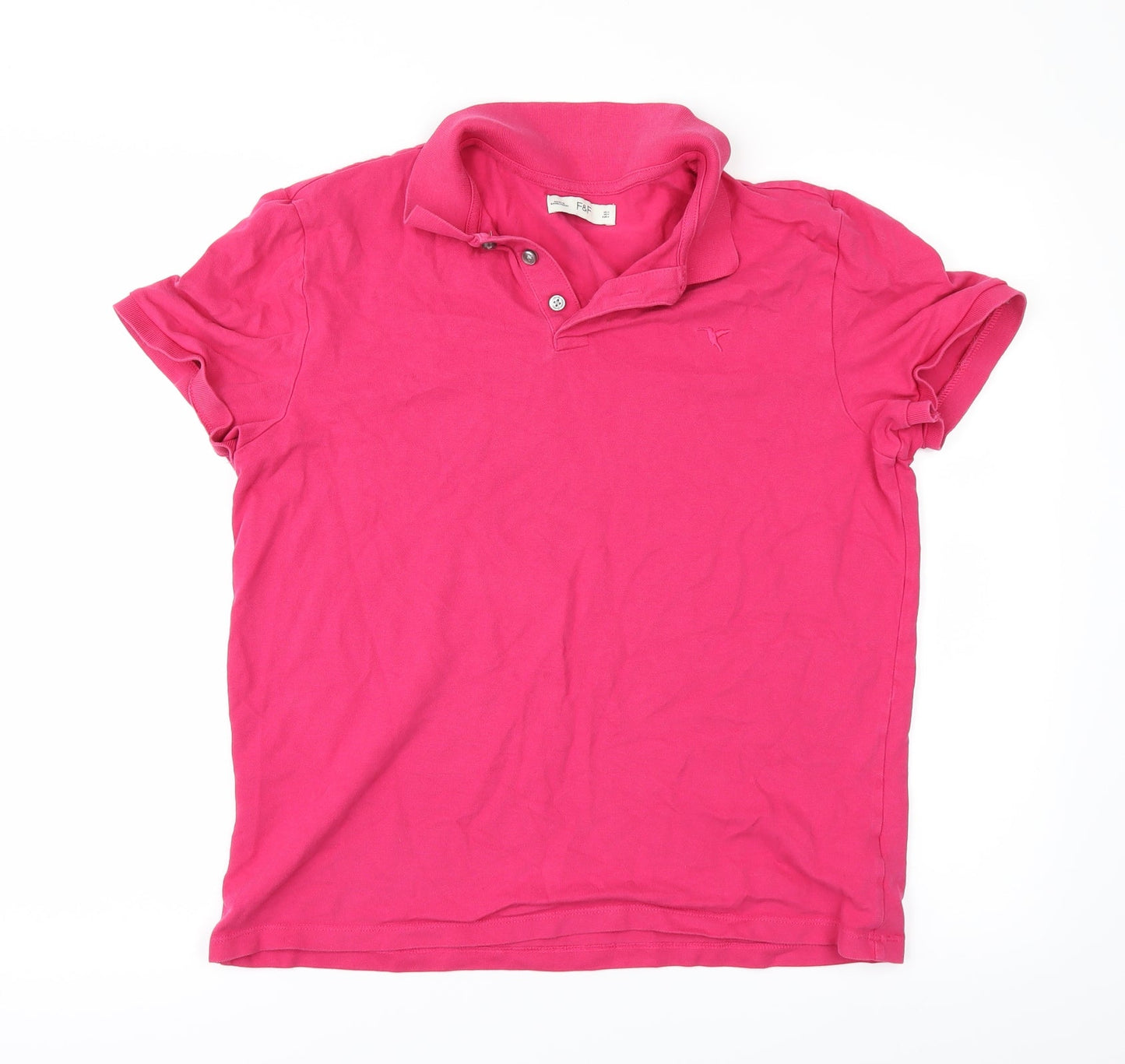 F&F Womens Pink   Basic Polo Size M