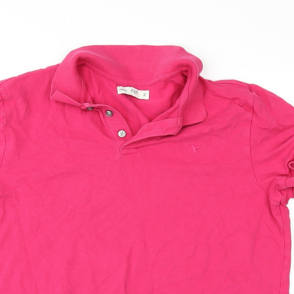 F&F Womens Pink   Basic Polo Size M