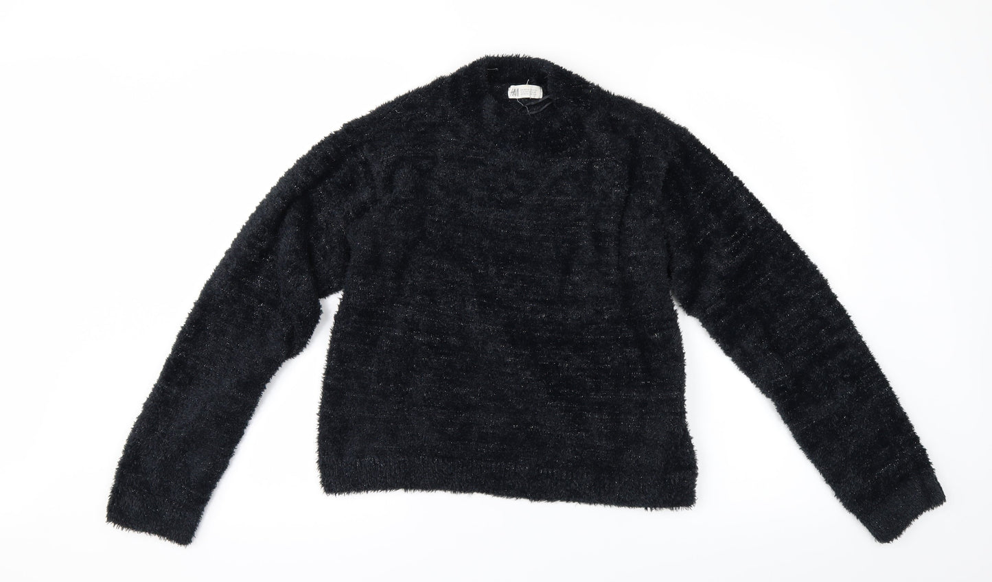H&M Girls Black   Pullover Jumper Size 13-14 Years