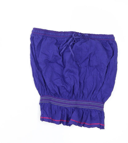 Primark Womens Purple   Basic T-Shirt Size 12  - Strapless