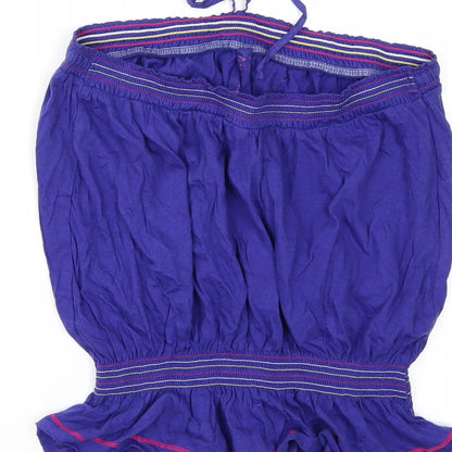 Primark Womens Purple   Basic T-Shirt Size 12  - Strapless