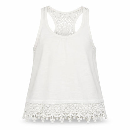 Miss E-vie Girls White   Basic T-Shirt Size 9-10 Years