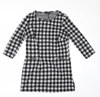 Papaya Womens Grey Check  A-Line  Size 10