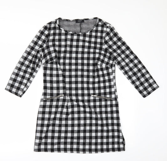 Papaya Womens Grey Check  A-Line  Size 10