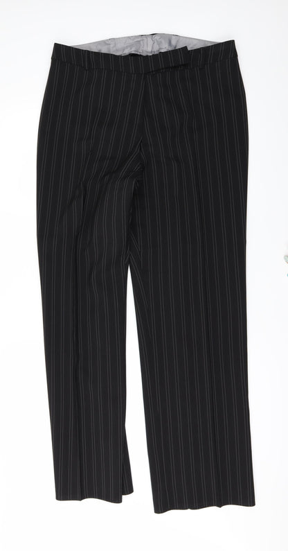 Womens UK Size 36 in Preworn Regular Fit  Black Trousers