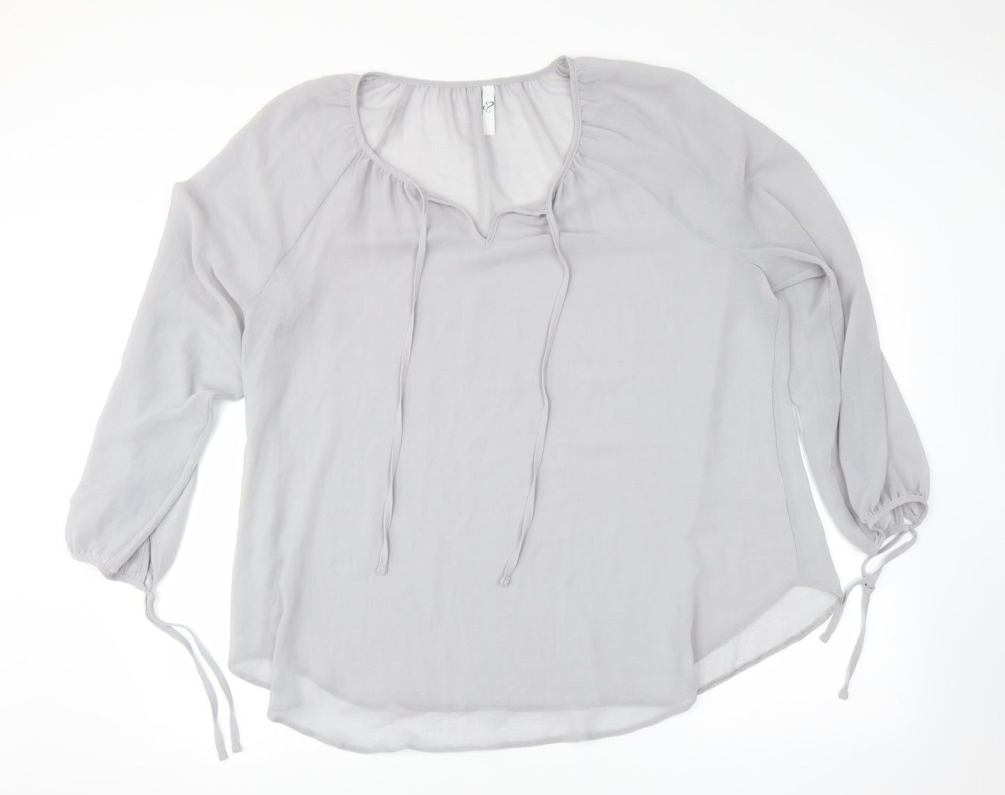 Womens UK Size  Preworn Grey Basic Blouse