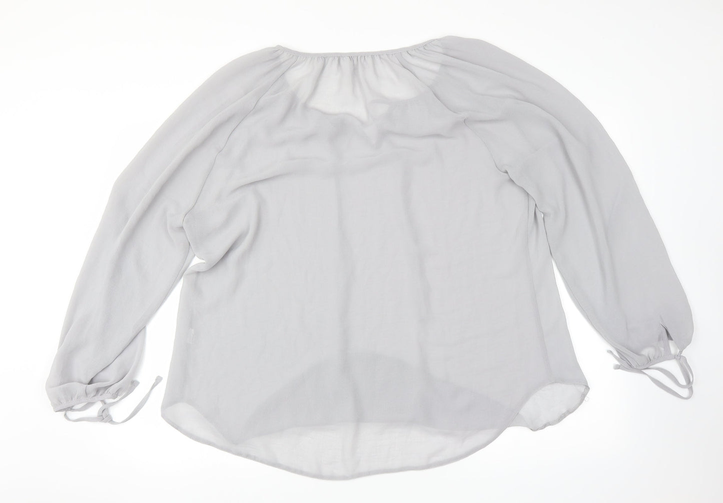Womens UK Size  Preworn Grey Basic Blouse
