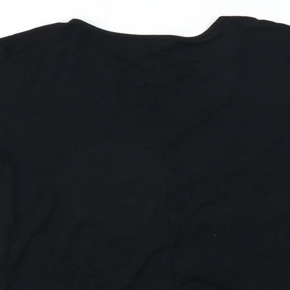 BlueZoo Girls Black   Basic Blouse Size 7-8 Years  - Reindeer