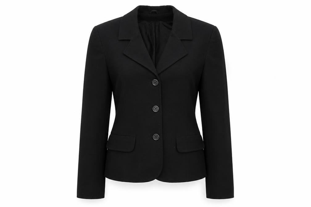 Womens UK Size 8 Preworn Regular Black Suit Jacket