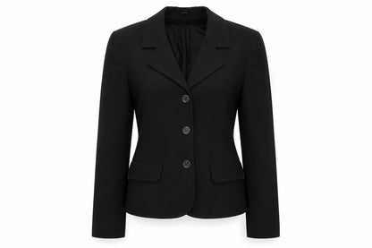 Womens UK Size 8 Preworn Regular Black Suit Jacket