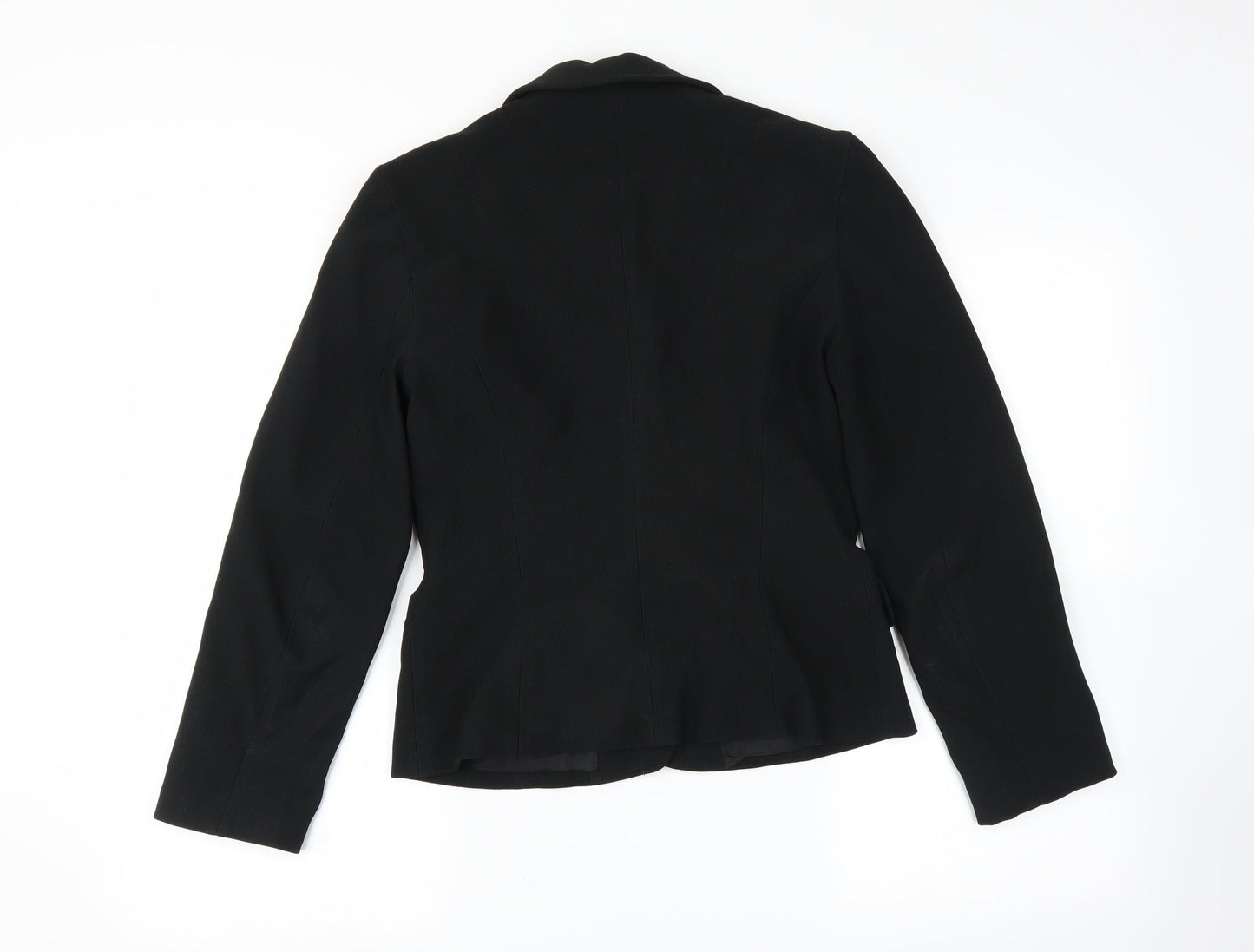 Womens UK Size 8 Preworn Regular Black Suit Jacket