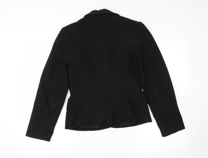 Womens UK Size 8 Preworn Regular Black Suit Jacket