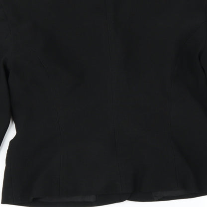 Womens UK Size 8 Preworn Regular Black Suit Jacket