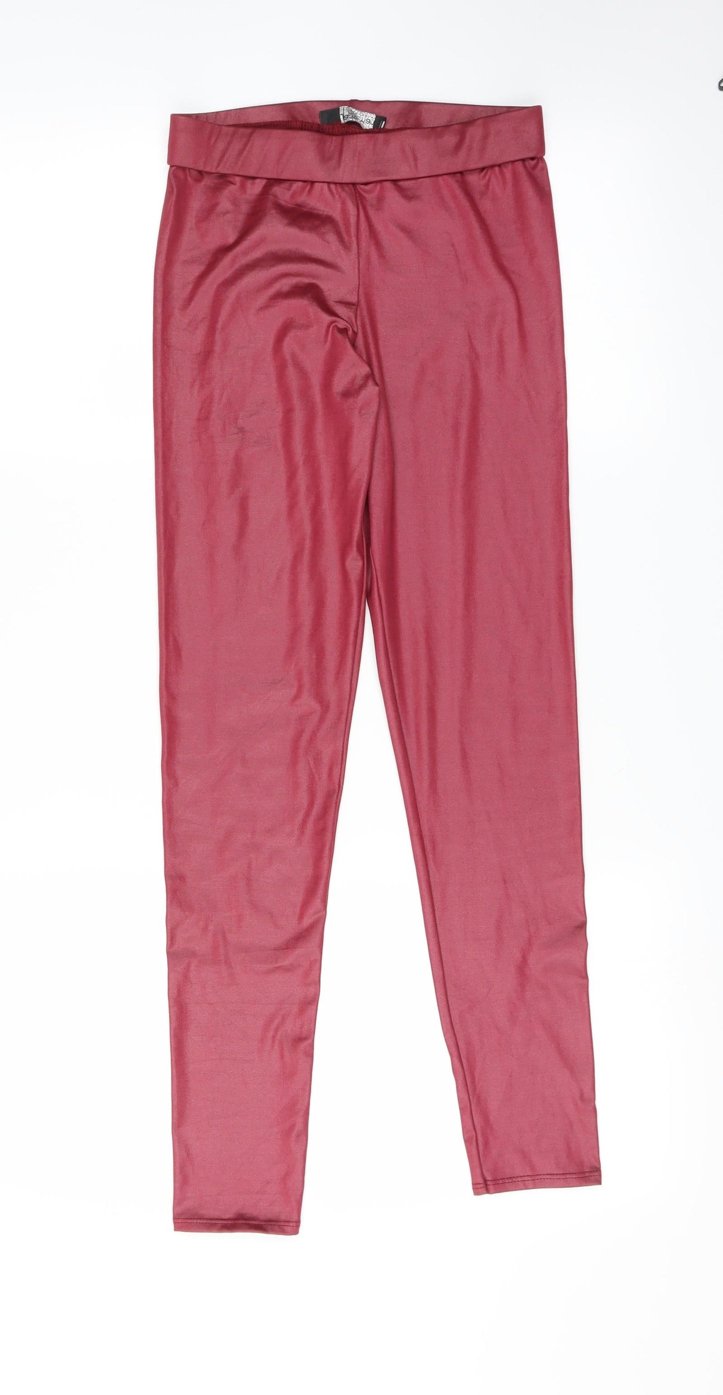 Jane Norman Womens Red   Carrot Leggings Size 8 L27 in