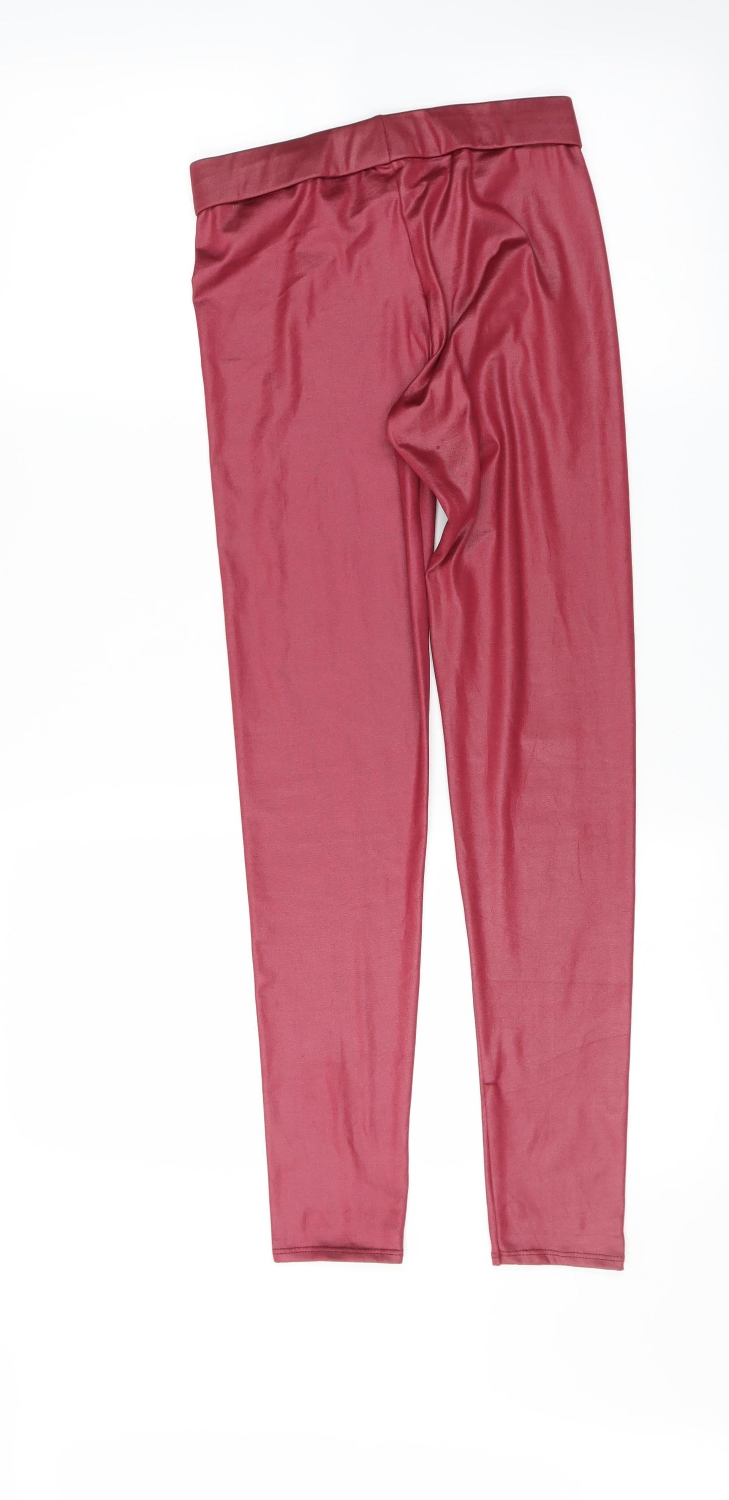 Jane Norman Womens Red   Carrot Leggings Size 8 L27 in