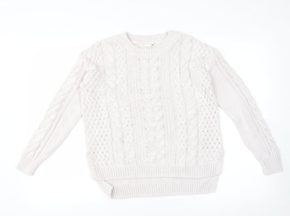 H&M Womens Pink   Pullover Jumper Size S