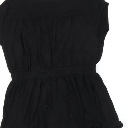 Womens UK Size S H&M Black Basic Blouse