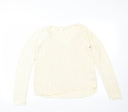 H&M Womens Ivory   Pullover Jumper Size S