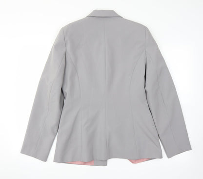 Select Womens Grey   Jacket Suit Jacket Size 12