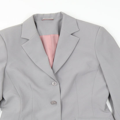 Select Womens Grey   Jacket Suit Jacket Size 12