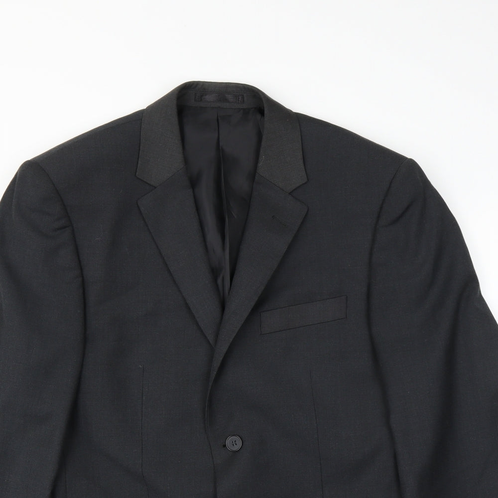 Mens UK Size 38 Karl Jackson Regular Grey Suit Jacket