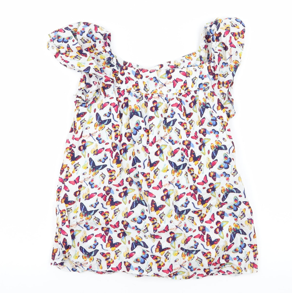 Gap Girls Multicoloured Geometric  Basic Blouse Size 8 Years  - Butterflies