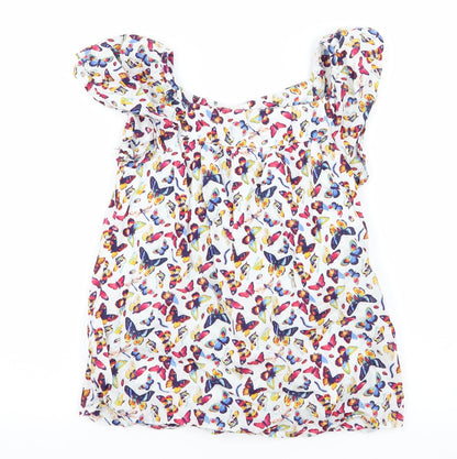 Gap Girls Multicoloured Geometric  Basic Blouse Size 8 Years  - Butterflies